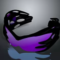 Protective Goggles With Black Frame And Purple Lens For Daily Use
