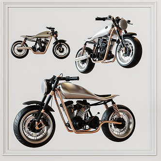 Modern Motorcycle 3d model