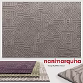 Geometric Pattern Square Rug Designed by Micael Glaser for Nanimarquina in Various Colors