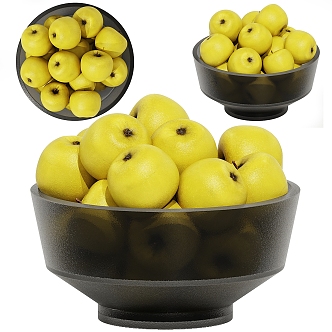 Modern fruit plate 3d model