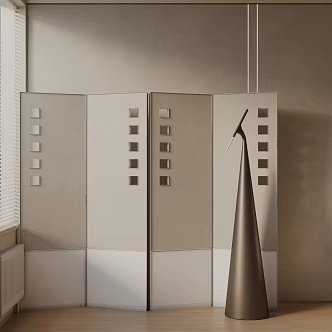 Modern floor lamp 3d model