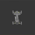 Off Road Buggy Featuring Number 28 Large Tires Open Frame And Suspension System