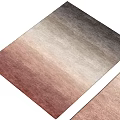 Square Rug With Soft Texture And Warm Gradient Colors For Home Decor 3d model