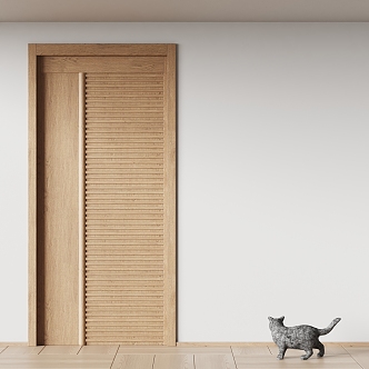 Quiet flat door 3d model