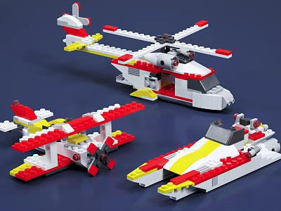 Modern Lego toy 3d model