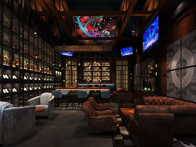 The Modern Bar 3d model