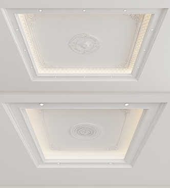 European-style ceiling 3d model