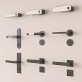 Modern Minimalist Handle Minimalist Door Handle 3d model