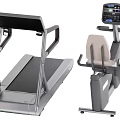 Modern High Quality Fitness Equipment Set Including Treadmill and Exercise Bike
