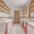 Modern Indoor Swimming Pool Facility With Spacious Lanes Glass Walls And Comfortable Rest Areas