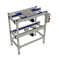 Industrial Automated Conveyor System For Material Handling With Metal Frame And Control Panel
