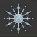Snowflake Shaped Plant With Delicate White Petals And Intricate Design Structure