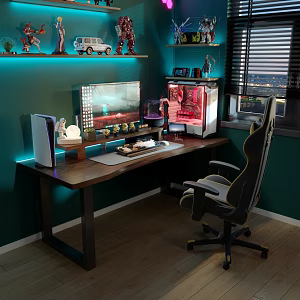 Modern-Ji Computer Table Iron Table Foot E-sports Table E-sports Room 3d model