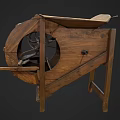Screening machine Separator Grain separator Farm tools 3d model