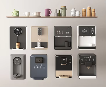 Water Cup Wall-mounted Water Dispenser Intelligent Water Dispenser 3d model