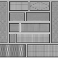 Decorative Wrought Iron Grilles And Panels With Various Mesh Patterns And Geometric Designs