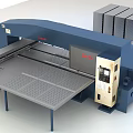 Hydraulic Punching Machine With Large Worktable And Control Panel For Industrial Use