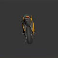 Sleek Yellow Sports Motorcycle With Streamlined Body Black Seat And Alloy Wheels