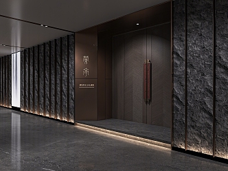 New Chinese Hotel Aisle 3d model