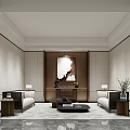 Modern Reception Room 3d model