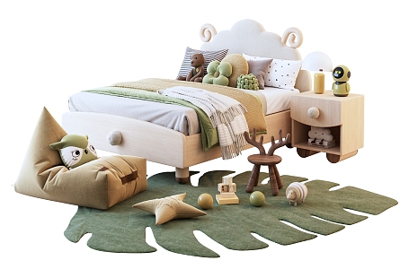 Modern Children's Bed 3d model