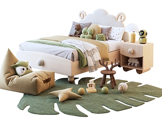 Modern Children's Bed 3d model