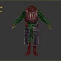 Futuristic Character In Black Protective Suit With Green Accents And Helmet