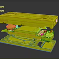 CyberPi Electronic Device Exploded View With Internal Circuit Board Display Screen And White Casing