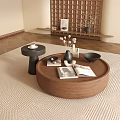 Coffee table book ornaments combination 3d model
