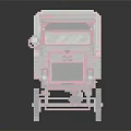 Pink Pixel Style Electric Toy Truck for Kids Fun Creative Play Experience