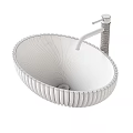 Modern Transparent Glass Washbasin With Golden Faucet And Contemporary Design Elements