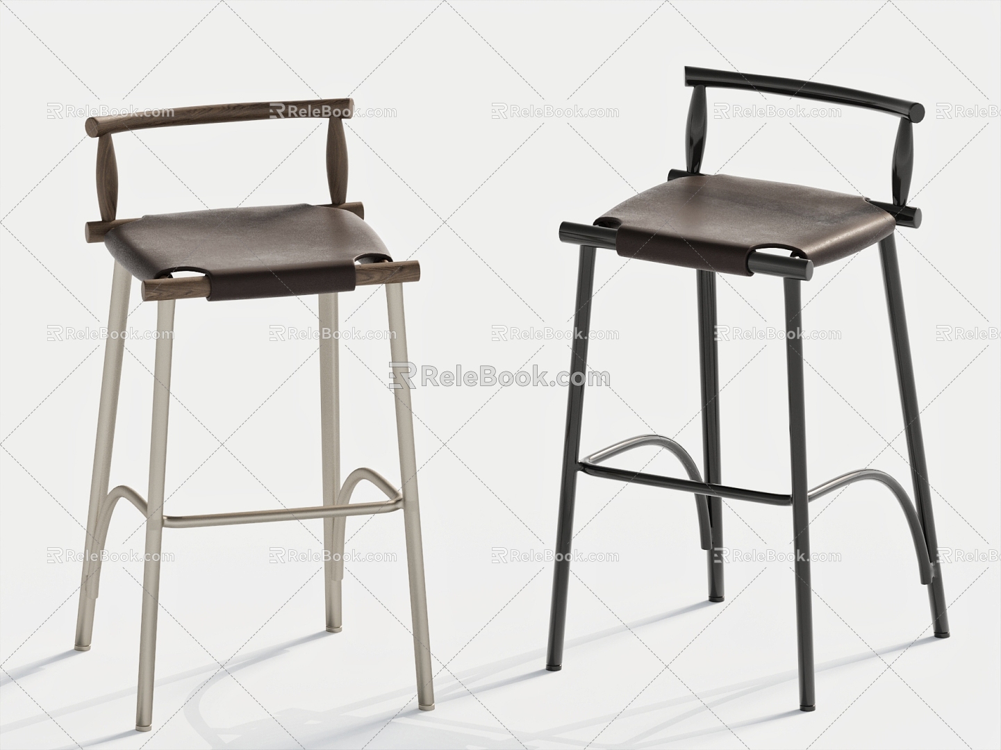 Modern Bar Chair High Stool Bar Stool 3d model