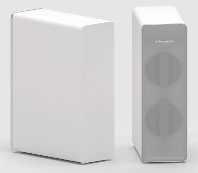 Modern White Vineverie Two Units Daily Use Audio Appliances With Speaker Grilles 3d model