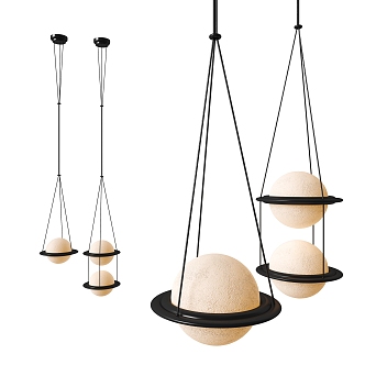 Modern chandelier 3d model