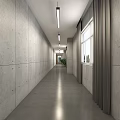 Modern Public Office Interior Design With Open Workstations Glass Partitions Hanging Lights And Sofa Area