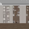 Modern Bookshelf Interior Design With Open Shelves Books Decorative Vases And Warm Lighting