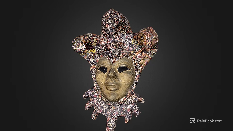 Elaborate Venetian Mask With Intricate Patterns Artistic Design And Ornamental Details 3d model 