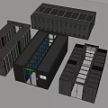 Diverse Modular Building Structures With Glass Windows And Entry Door Features