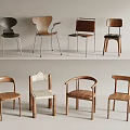 Stylish Modern Dining Chairs With Various Designs Wooden Frames And Upholstered Seats