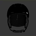 Sleek Black Safety Helmet With Ventilation Holes And Padded Interior Strap