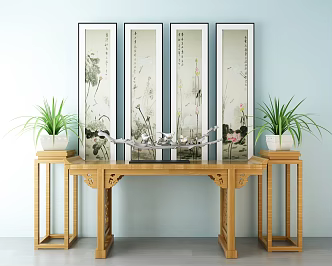 Chinese Style Form Case Xuan Cabinet Decoration Xuan Cabinet 3d model