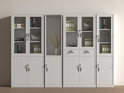 Modern Chinese File Cabinet Office File Cabinet 3d model