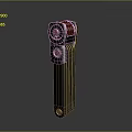 Practical Black Handheld Hardware Tool with Red Control Buttons and Ventilation Slots Design