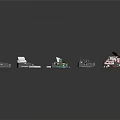 Essential Office Appliances Such As Printers Scanners And Shredders Displayed Together