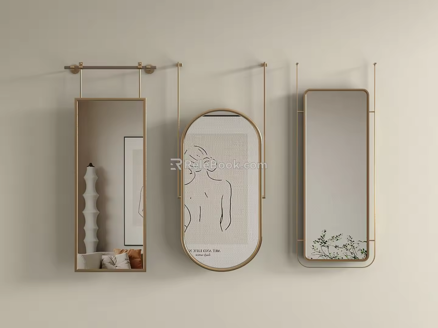 Modern Mirror Smart Mirror 3d model