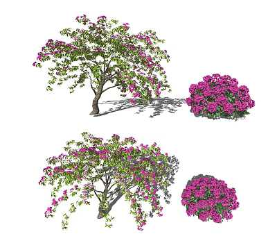 Modern shrub leaf flower bush leaf ball 3d model Modern shrub leaf flower bush leaf ball 3d model