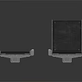 Foldable Metal Frame Platform Equipment With Black Surface And Silver Borders