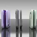 Various Colored Smartphones Displayed In Array With Camera Modules And Modern Design