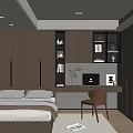 Tatami Bedroom Interior Design With Minimalist Wooden Cabinets Desk Chair And Natural Light