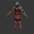 Medieval Red and Silver Armor With Helmet Cuirass Arm Guards Leg Greaves Boots